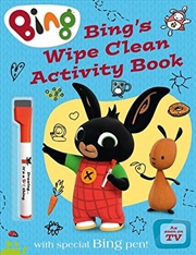 Buy Bings Wipe Clean Activity Book