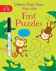 Buy Early Years Wipe-Clean First Puzzles (Usborne Early Years Wipe-clean, 21)