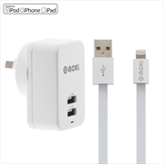 Buy Moki Lightning Syncharge Cable + Wall (MFi Licenced)