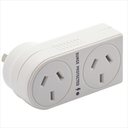 Buy The Brute Power Co. Double Adaptor - Flat Right + Surge Protection