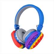 Buy Laser Kids Bubble Pop Bluetooth Headphones Red/Blue/Yellow