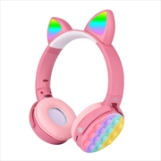Buy Laser Kids Bubble Pop Bluetooth Headphones Pink