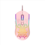 Buy Laser Gaming Wired RGB M1210 12800 DPI Mouse Pink