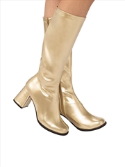 Buy Go Go Boots, Gold - Size 9 (Ladies Us)