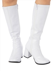 Buy Go Go Boots, White - Size 8 (Ladies Us)