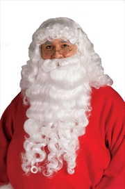 Buy Santa Plush Beard & Wig Set - Adult