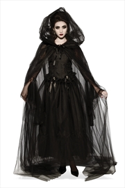 Buy Hooded Cape Black Womens - Size Std