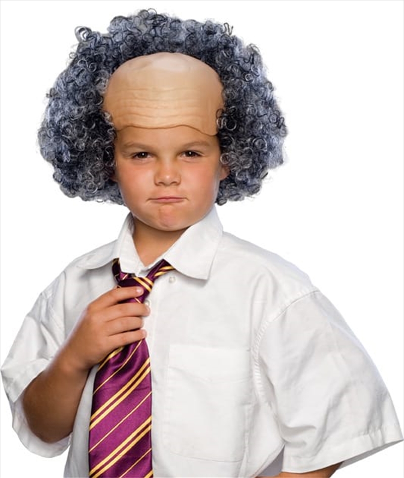 Bald Wig With Grey Curly Sides - Child/Product Detail/Costumes