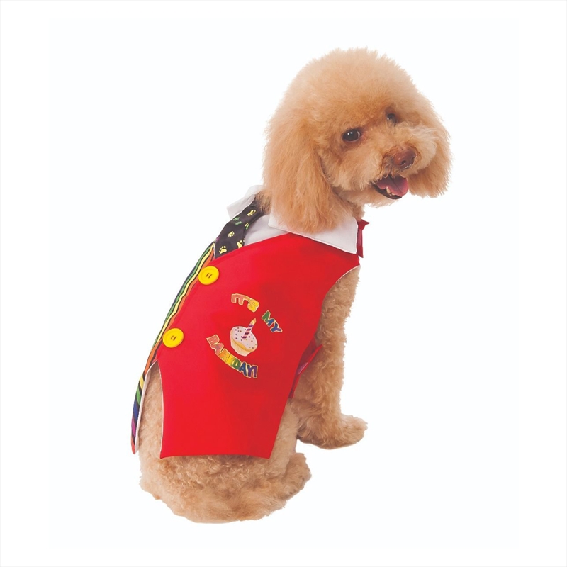 Barkday Vest Pet Costume - Size M/Product Detail/Costumes