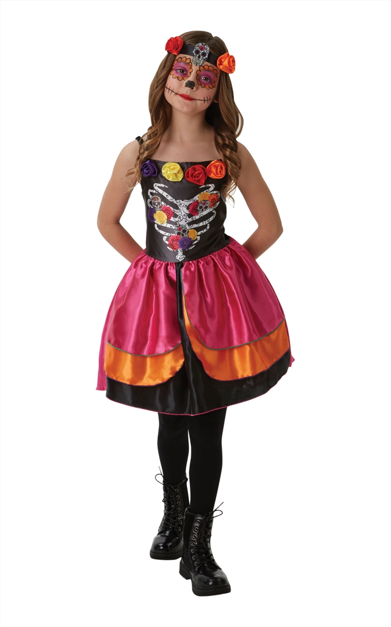 Sugar Skull Day Of The Dead Costume - Size 9-10/Product Detail/Costumes