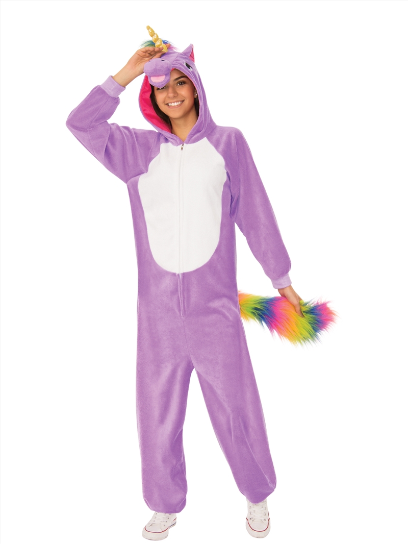 Purple Unicorn Hooded Onesie Costume - Size L-Xl/Product Detail/Costumes