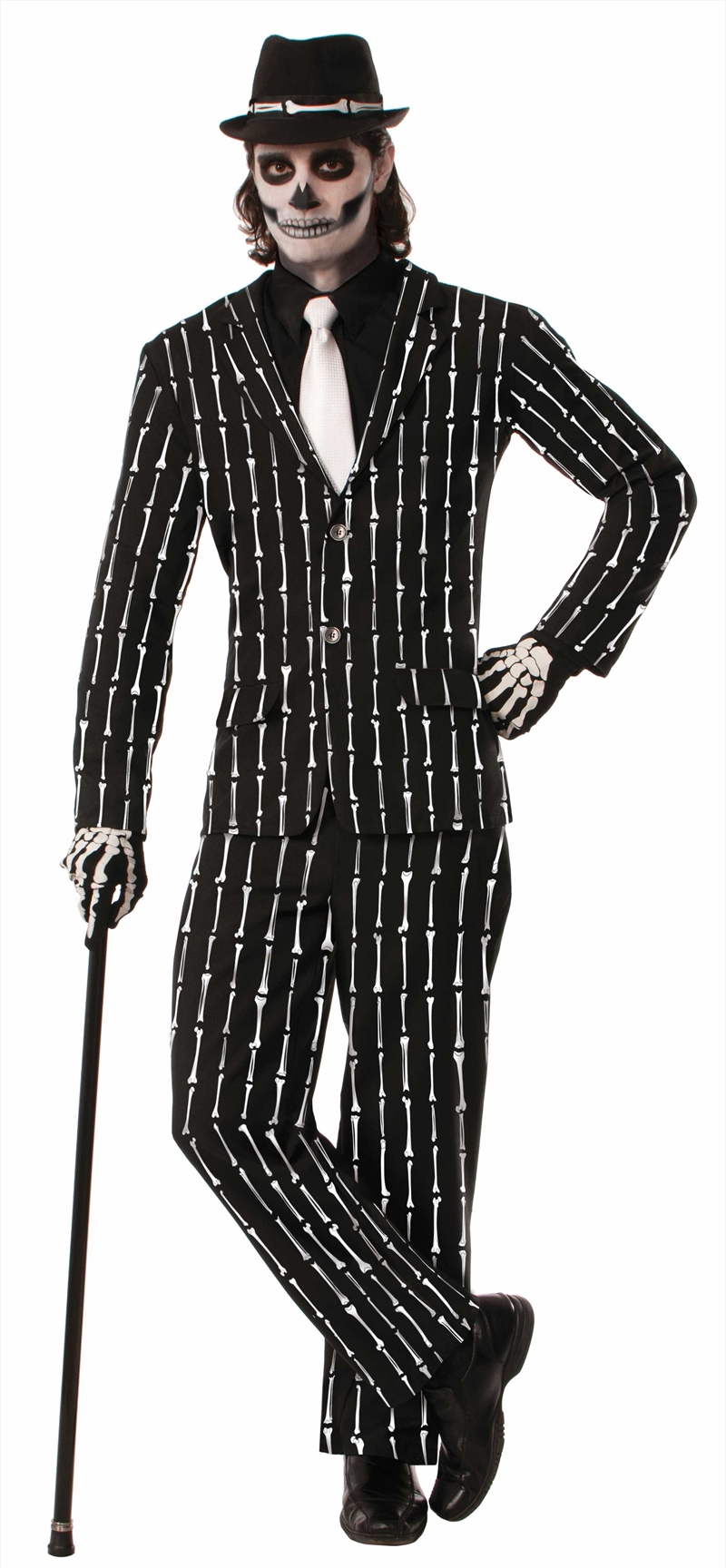 Skeleton Bone Pin Stripe Suit - Size Std/Product Detail/Costumes