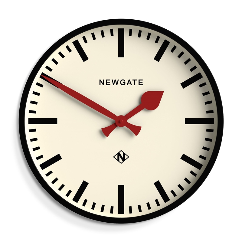 Newgate Universal Wall Clock Railway Dial Black/Product Detail/Clocks