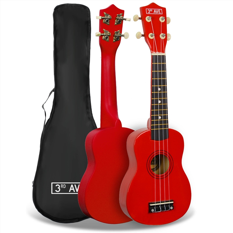 3rd Avenue Soprano Ukulele - Red/Product Detail/Musical Instruments