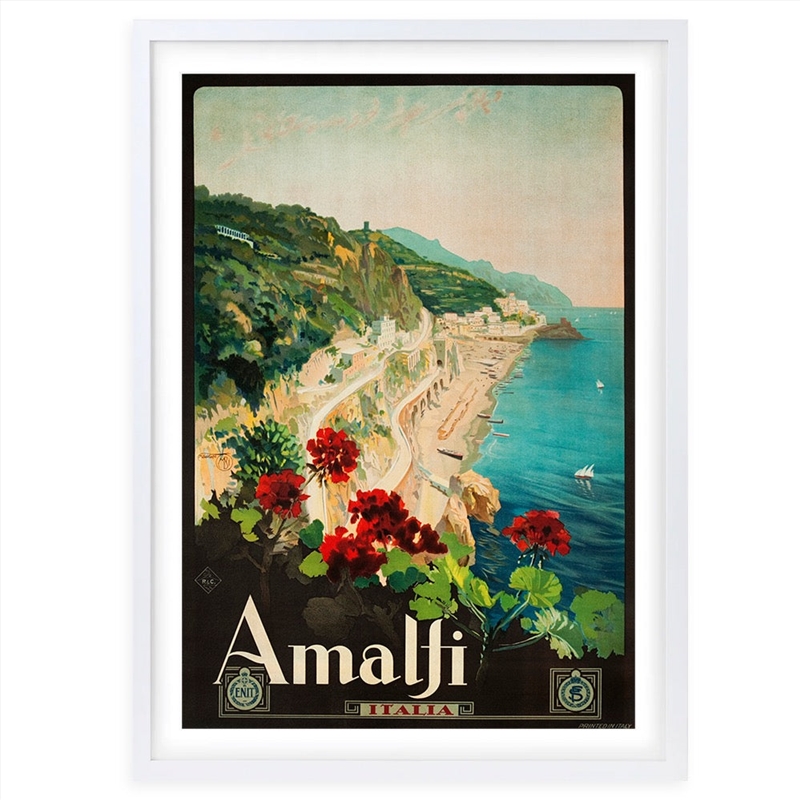 Wall Art's Amalfi Italia Large 105cm x 81cm Framed A1 Art Print/Product Detail/Posters & Prints