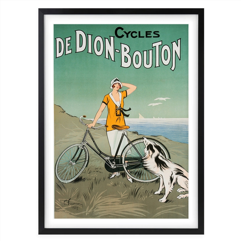 Wall Art's Cycles De Dion Bouton Large 105cm x 81cm Framed A1 Art Print/Product Detail/Posters & Prints