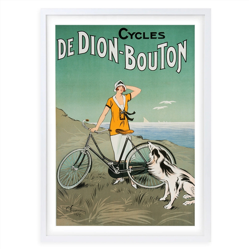 Wall Art's Cycles De Dion Bouton Large 105cm x 81cm Framed A1 Art Print/Product Detail/Posters & Prints