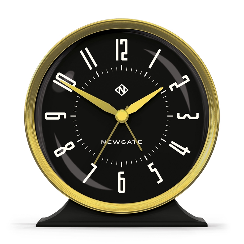 Newgate Hotel Alarm Clock Black/Product Detail/Clocks