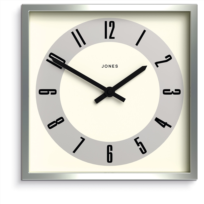 Newgate Jones Box Wall Clock Silver/Product Detail/Clocks