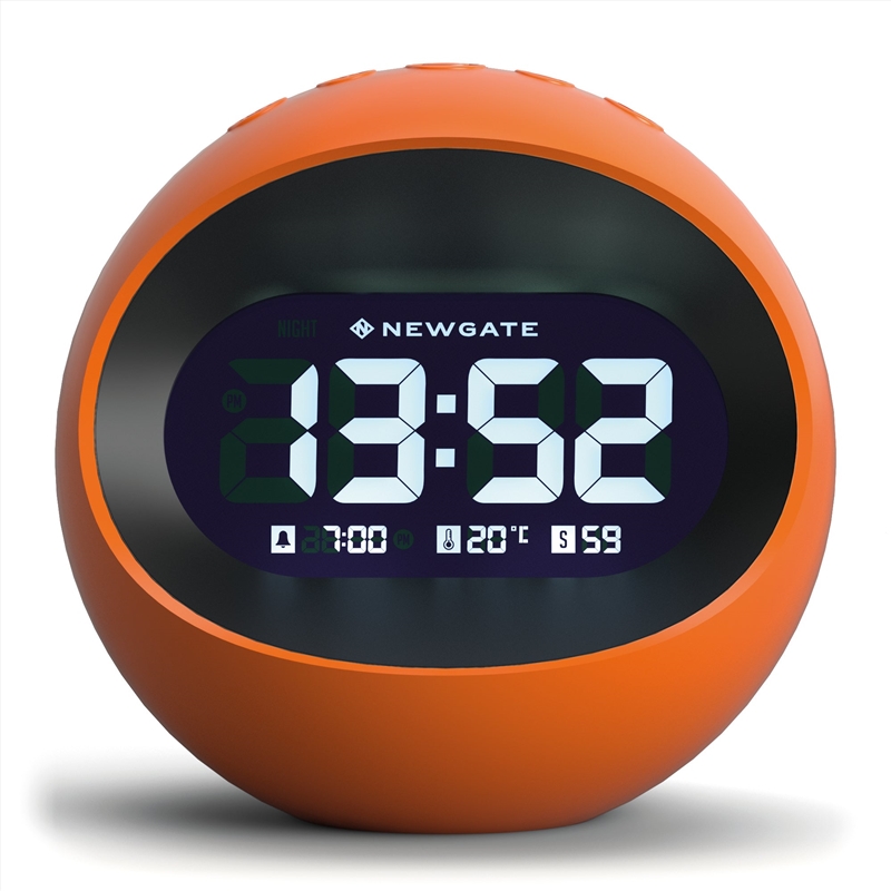 Newgate Centre Of The Earth Lcd Alarm Clock Pumpkin Orange/Product Detail/Clocks