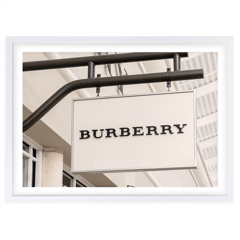 Wall Art's Burberry Sign Large 105cm x 81cm Framed A1 Art Print/Product Detail/Posters & Prints