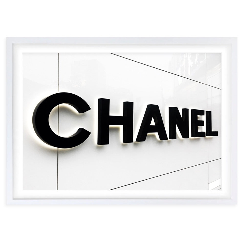 Wall Art's Chanel Sign Large 105cm x 81cm Framed A1 Art Print/Product Detail/Posters & Prints