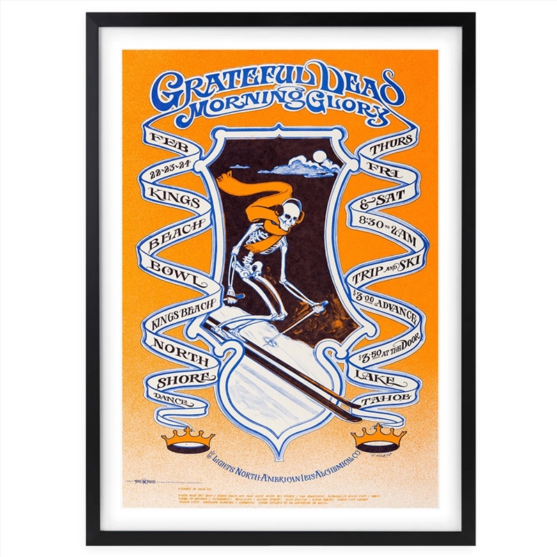 Wall Art's The Grateful Dead - Kings Beach - 1968 Large 105cm x 81cm Framed A1 Art Print/Product Detail/Posters & Prints