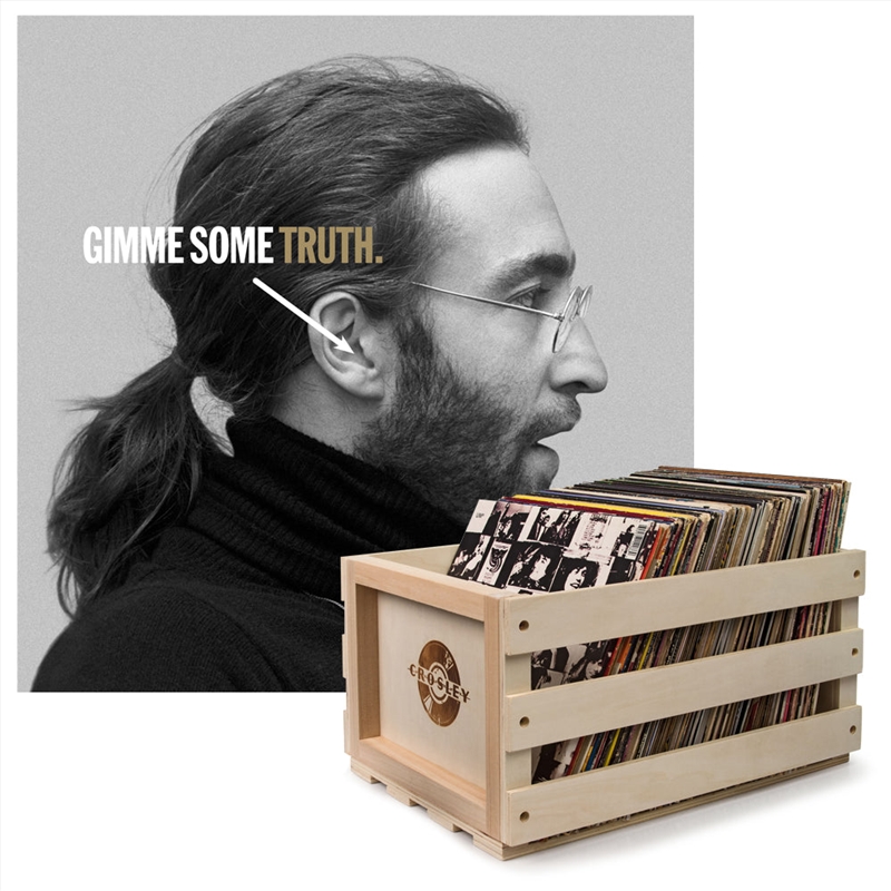 Crosley Record Storage Crate & John Lennon Gimmie Some Truth - Double Vinyl Album Bundle/Product Detail/Storage