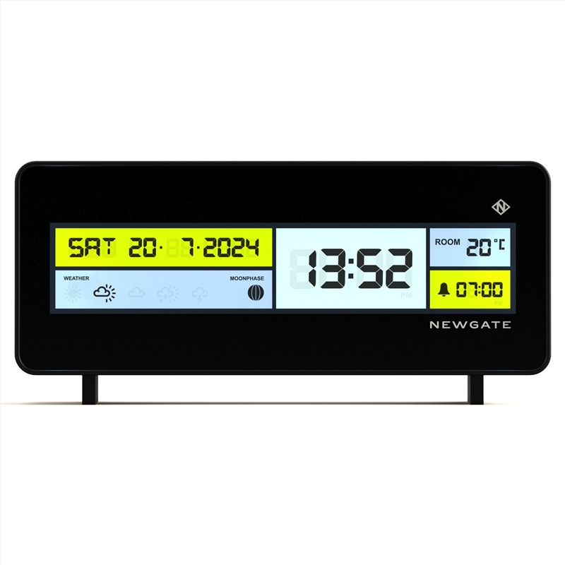 Newgate Futurama Lcd Alarm Clock Black Case Black Lens/Product Detail/Clocks