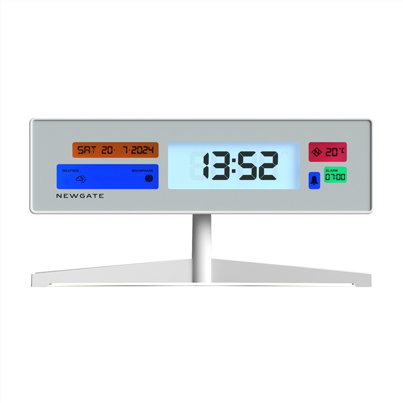 Newgate Supergenius Lcd Alarm Clock Matte White/Product Detail/Clocks