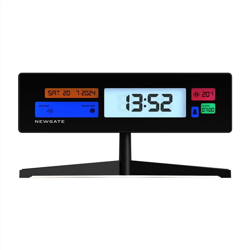 Newgate Supergenius Lcd Alarm Clock Matte Black/Product Detail/Clocks