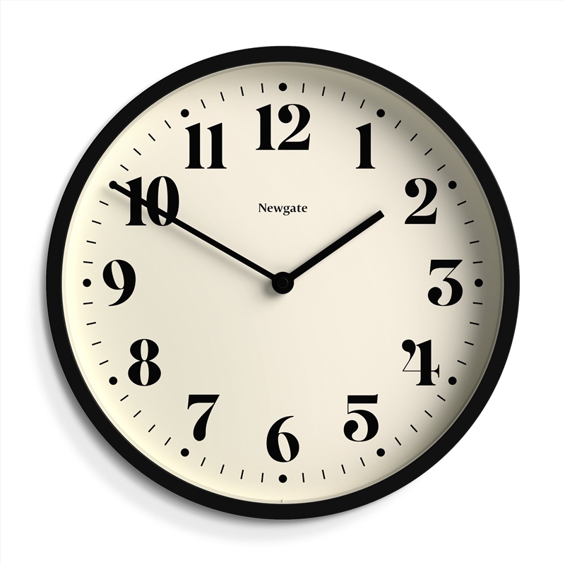 Newgate Number Four Wall Clock Matte Black/Product Detail/Clocks