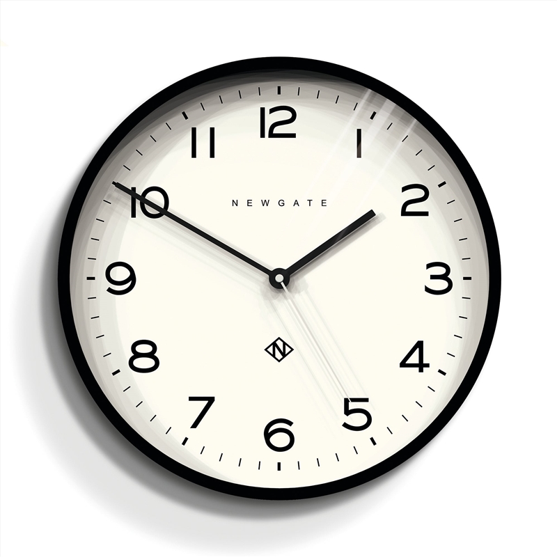 Newgate Number Three Echo Clock Silicone Black/Product Detail/Clocks