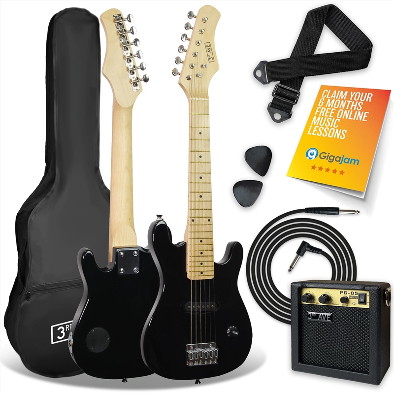 3rd Avenue Junior Electric Guitar Pack - Black/Product Detail/Musical Instruments