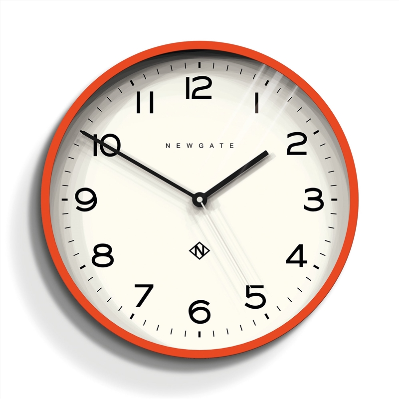 Newgate Number Three Echo Clock Silicone Orange/Product Detail/Clocks