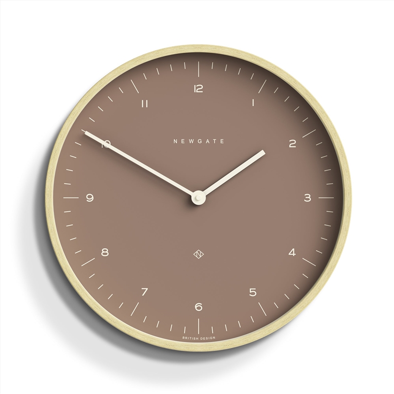 Newgate Mr Clarke Clock Pale Wood Burnt Sienna 140/Product Detail/Clocks