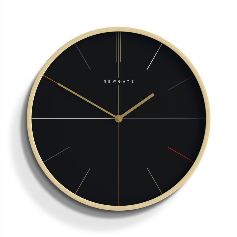 Newgate Mr Clarke Clock Pale Wood Reverse Hockey Dial/Product Detail/Clocks