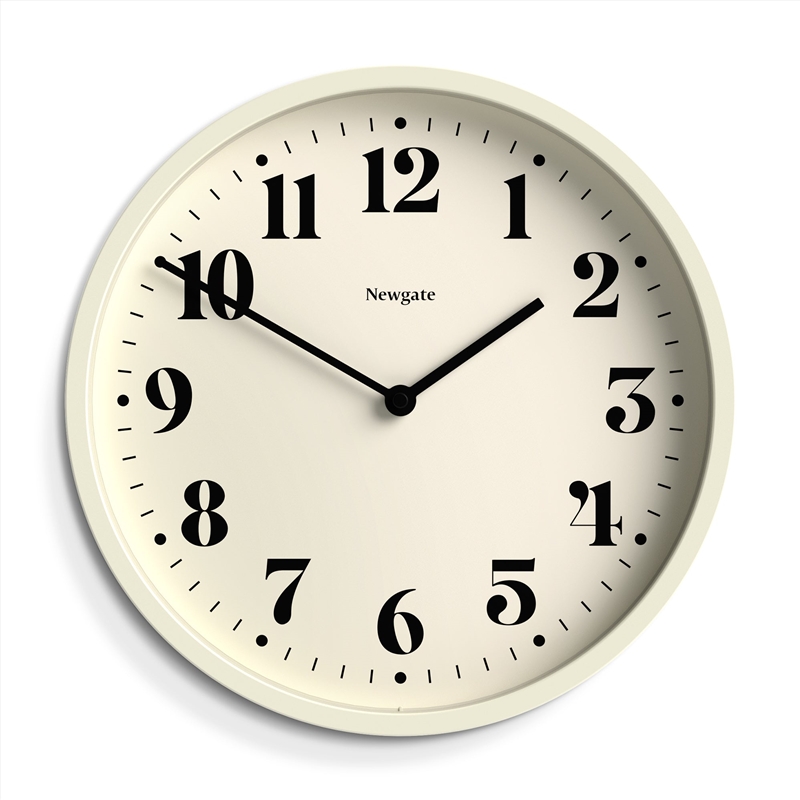 Newgate Number Four Wall Clock Matte Linen White/Product Detail/Clocks