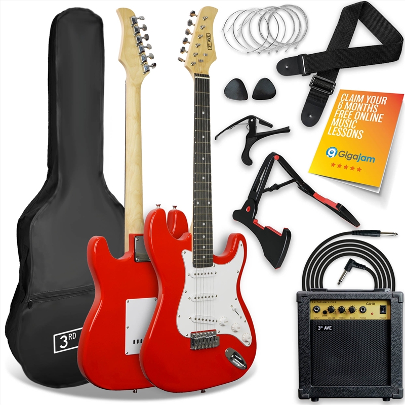 3rd Avenue Electric Guitar Pack - Red/Product Detail/Musical Instruments