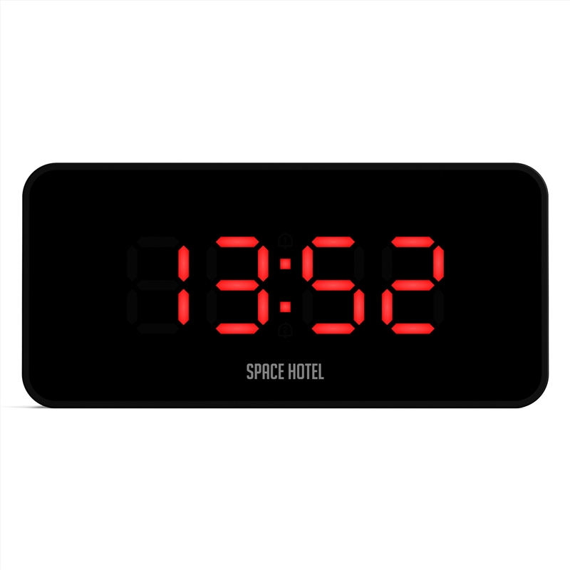 Newgate Space Hotel Hypertron Alarm Clock Black Case - Black Lens - Red Led/Product Detail/Clocks