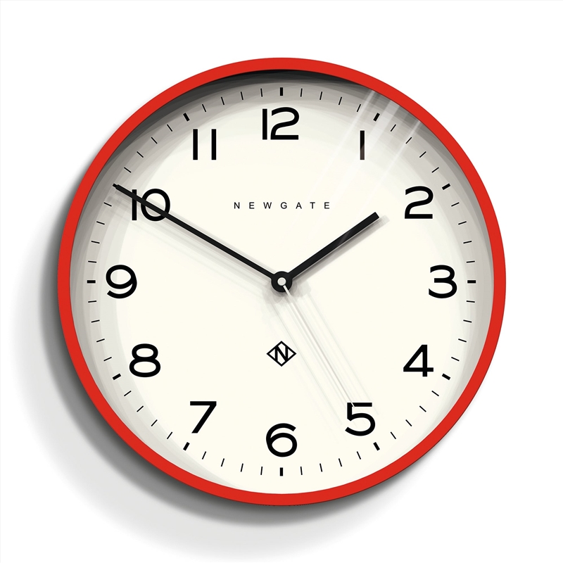 Newgate Number Three Echo Clock Silicone Red/Product Detail/Clocks