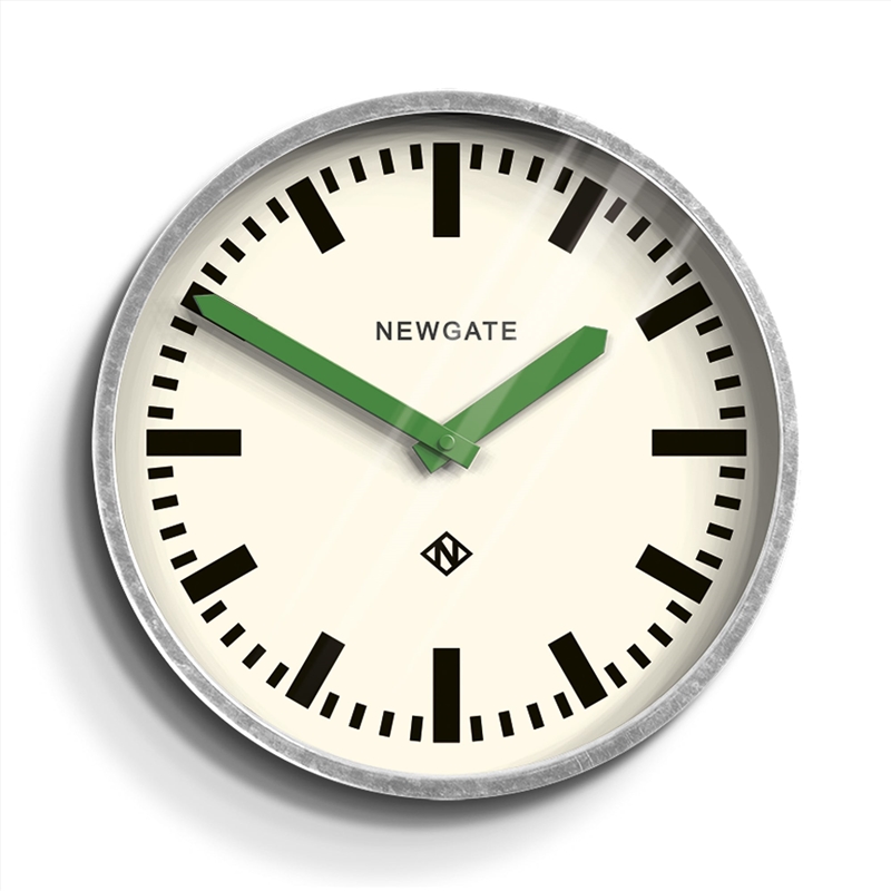 Newgate Luggage Wall Clock Galvanised Green Hands/Product Detail/Clocks