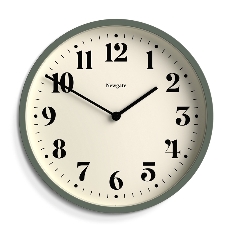 Newgate Number Four Wall Clock Matte Asparagus Green/Product Detail/Clocks