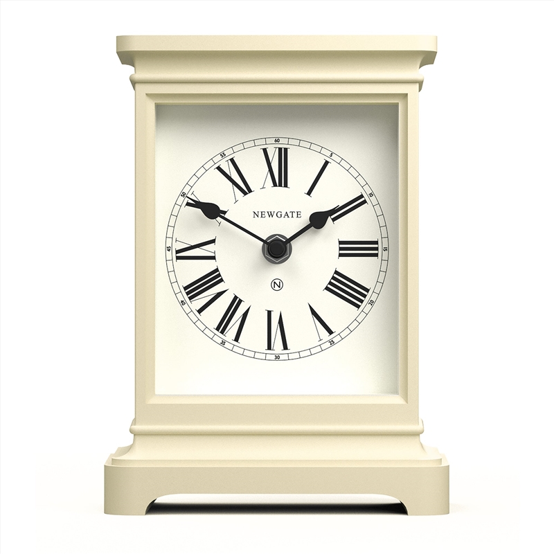 Newgate Time Lord Mantel Clock Matte Linen White/Product Detail/Clocks