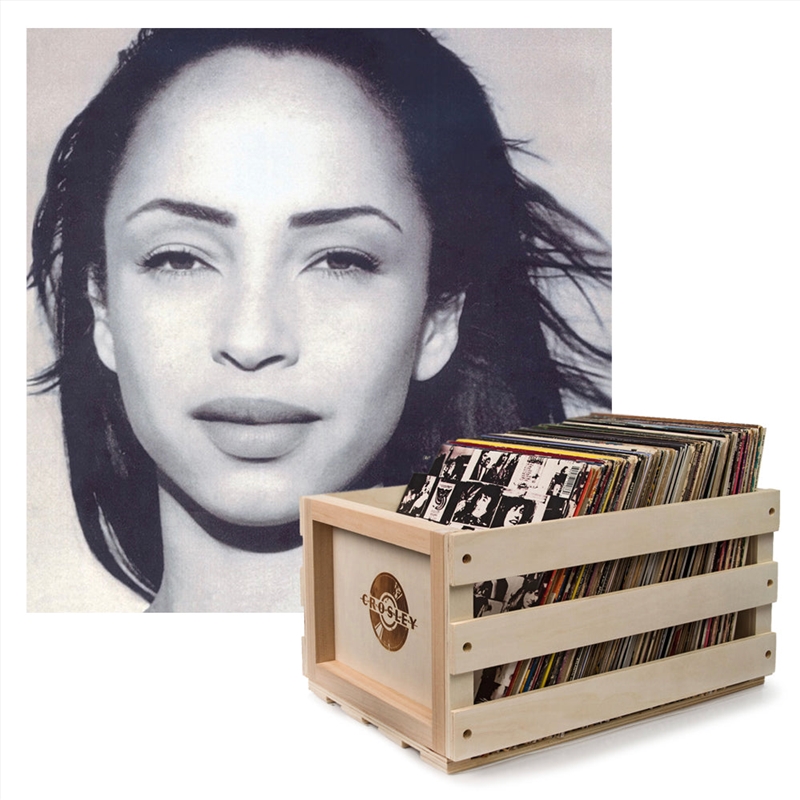 Crosley Record Storage Crate Sade The Best Of Sade Vinyl Album Bundle/Product Detail/Storage