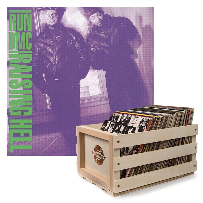 Crosley Record Storage Crate Run DMC Raising Hell Vinyl Album Bundle/Product Detail/Storage