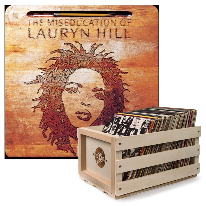 Crosley Record Storage Crate Lauryn Hill The Miseducation Of Lauryn Hill Vinyl Album Bundle/Product Detail/Storage