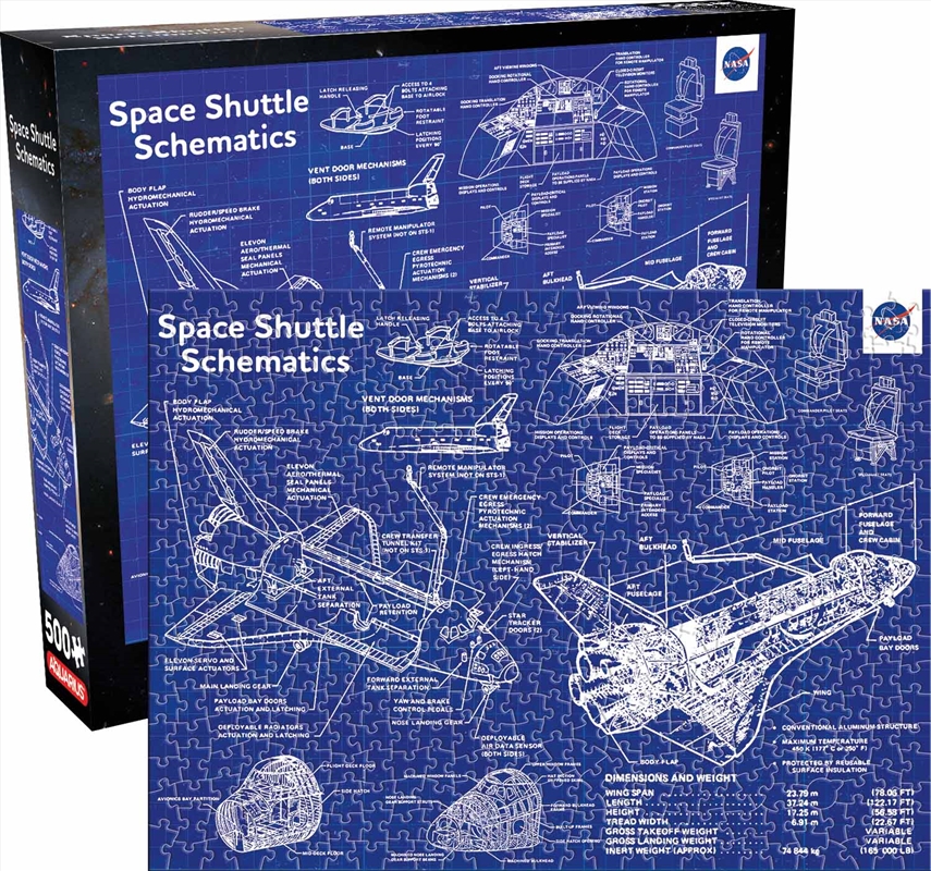 Nasa- Shuttle Schematic 500 Piece Puzzle/Product Detail/Jigsaw Puzzles