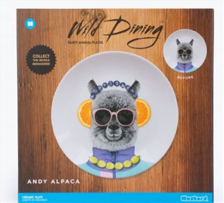 Mustard – Wild Dining – Andy Alpaca Ceramic Dinner Plate/Product Detail/Homewares