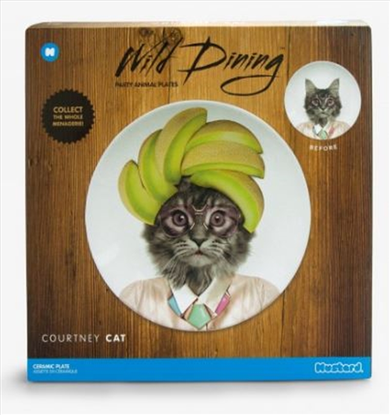 Mustard – Wild Dining – Courtney Cat Ceramic Dinner Plate/Product Detail/Homewares